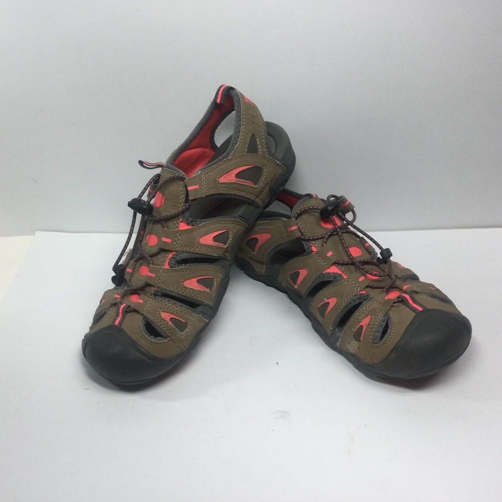World Wide‎ Sportsman Water Sandals Lost River Brown Womens Shoes Size 9